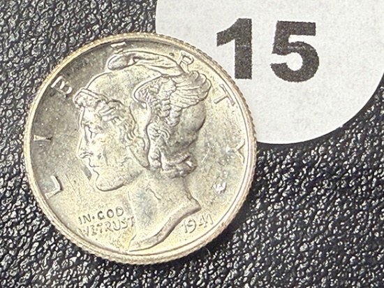 1941-S Mercury Dime, FSB