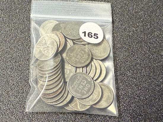 Lot of 41 Steel War Time Pennies
