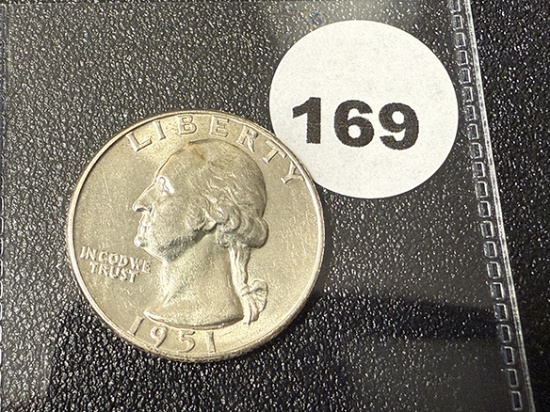 1951-D Washington Quarter, BU