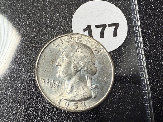 1953-D Washington Quarter, UNC