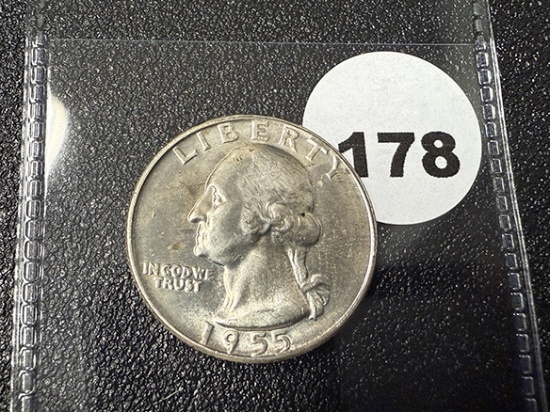 1955-D Washington Quarter, BU