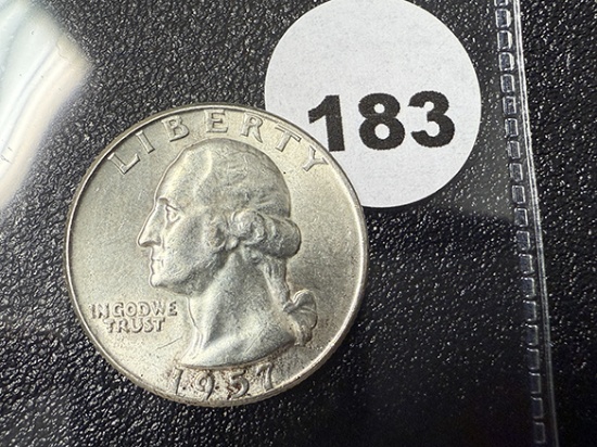 1957-D Washington Quarter, UNC