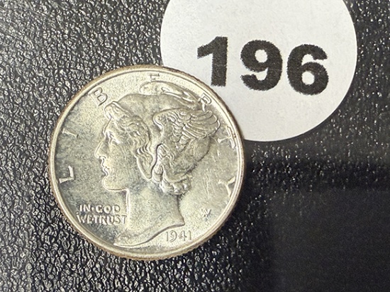 1941 Mercury Dime, FSB