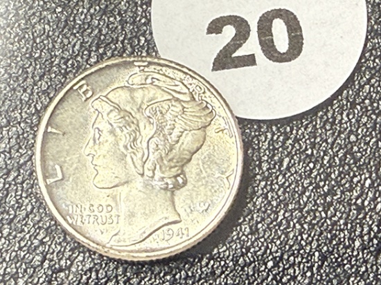 1941 Mercury Dime, FSB