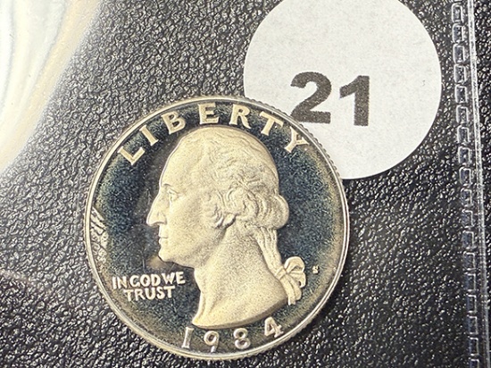 1984-S Proof Washington Cameo Quarter