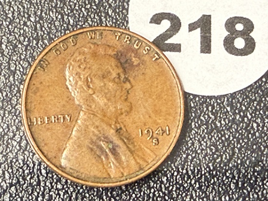 1941-S Lincoln Cent, AU