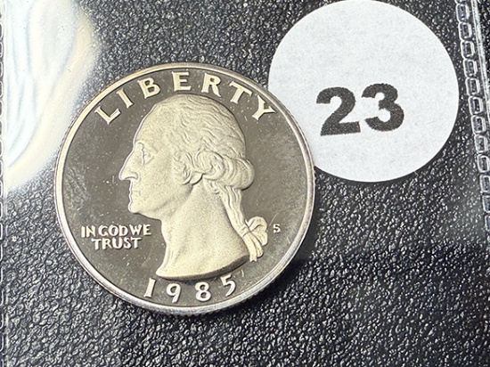 1985-S Proof Washington Cameo Quarter