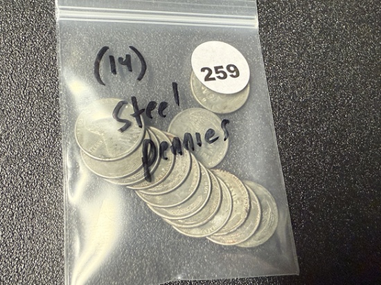(14) Steel Pennies