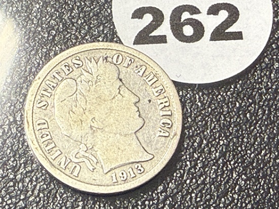 1913-S Barber Dime