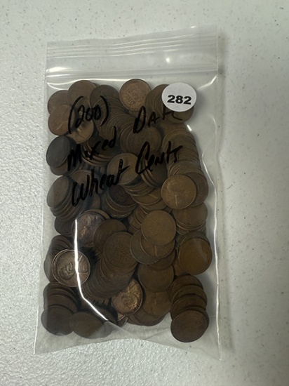 (200) Mixed Date Wheat Cents