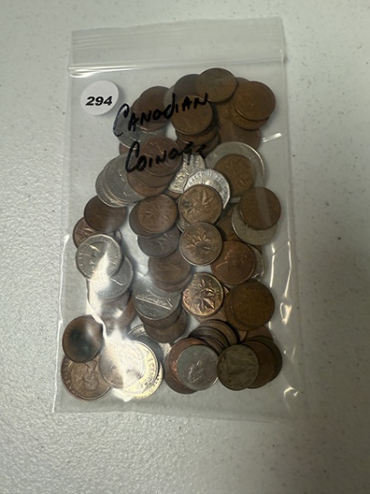 Bag of Canadian Coins