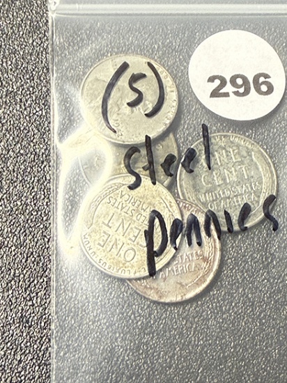 (5) Steel Pennies