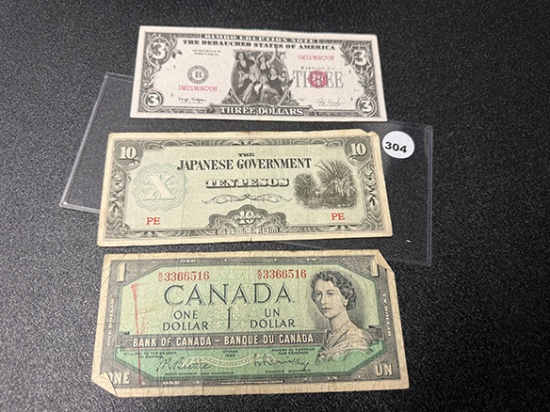 Canada, Japanese and Bimbo Note