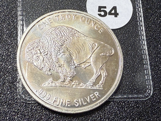 One Troy Ounce Silver Buffalo