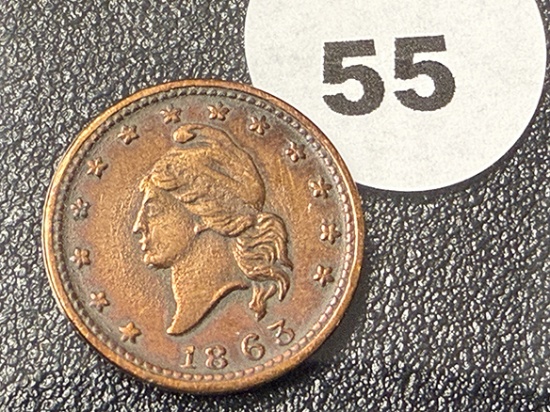 1863 Army & Navy Civil War Token