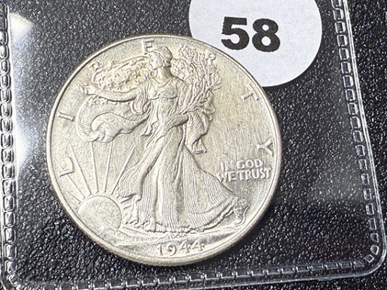 1944 Walking Liberty Half, AU