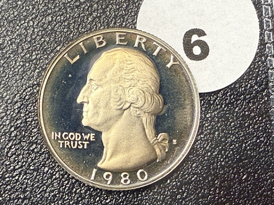 1980-S Proof Washington Cameo Quarter