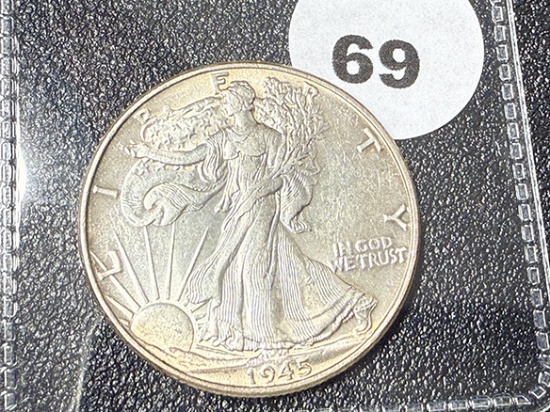 1945 Walking Liberty Half Dollar