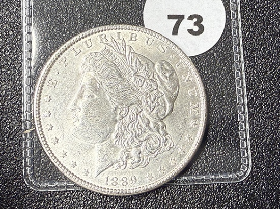 1889 Morgan Dollar, AU