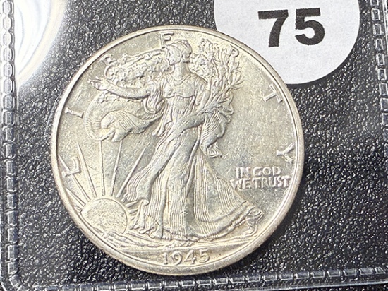 1945-D Walking Liberty Half Dollar