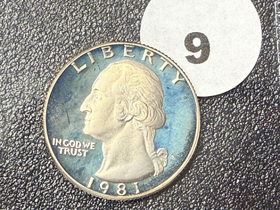 1981-S Proof Washington Cameo Quarter