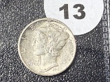 1940-D Mercury Dime, AU
