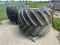 Lot of (2) 66 X 43.00-25NHS on 10 Bolt Wheels