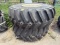 Pair of Like New Firestone 23.1-26 Tire on 20 in. 10 Bolt Rims