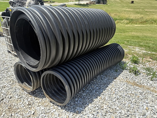 (3) Corrugated Tubs, (1) 30 in. X 70 in., (1) 18 in. X 80 in., (1) 18 in. X 6 ft.