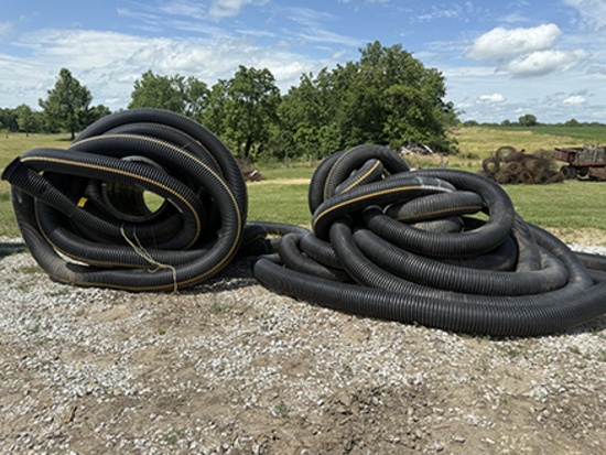 Lot of 2 piles of 8 in. Tile Pipe as Shown, NO Loading Assistance