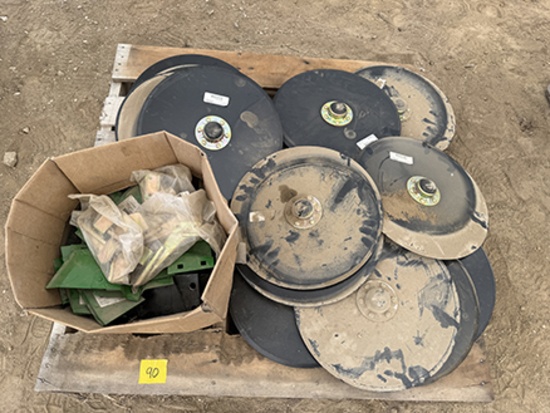 (16) JD AA55927 Openers, (4) AA54755 Seed Tube Guards and Disk Opener Scrappers