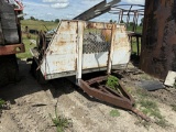 Home Made trailer & Various Salvage Iron, NO Title, (NO Loading Assistance)
