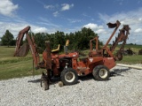 Ditch Witch R65, 4WD, Gas, Trencher, 6 ft. Push Blade, 16 in. Hoe Bucket, Reads 826 Hours