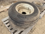 Lot of (2) 12.5L-16 Tires, 12 ply, 6 Bolt Wheels