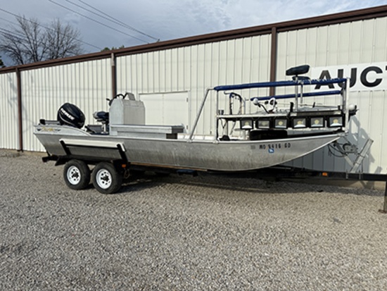 2011 Oquawka 22 ft. Flat Bottom Flat Bow Fishing Boat