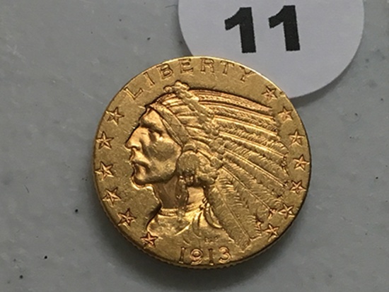 1913-S $5 Indian Gold