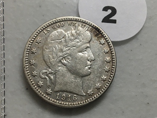 1916-D Barber Quarter