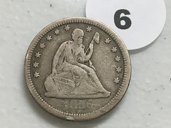 1856 Seated Quarter