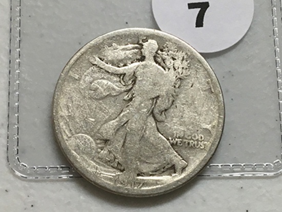 1917-D REV Walking Liberty Half