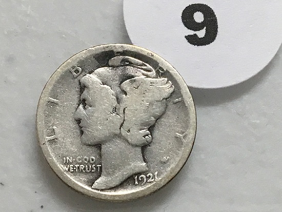 1921-D Mercury Dime