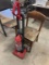 Wooden School Desk & Dirt Devil Vacuum