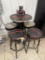 Snap-On Table, Stools, Some Damage