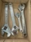 Lot of 4 Adjustable Wrenches