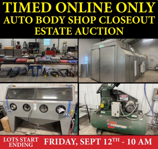 Auto Body Shop Closeout Estate Auction