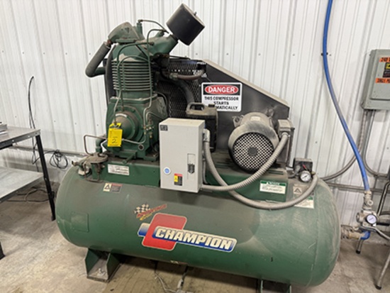 Champion 240V Single Phase 120 gal. Commercial Air Compressor, 200PSI