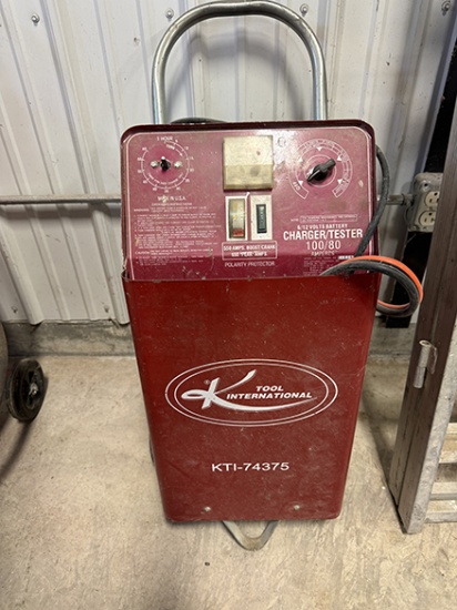 KTI-74375 6/12 Volts Battery Charger/Tester, 100/80
