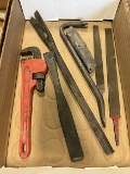 10 In. Pipe Wrench, etc.