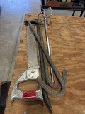 (2) Hooks, Pry Bar, Paint Stir, Saw