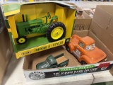 JD Model A Ertl Tractor & 2 Trucks
