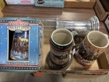 Budweiser Holiday Steins